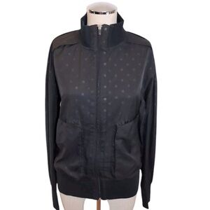 Gap Fit Black Polka Dot‎ Lightweight Windbreaker Running Jacket​​​